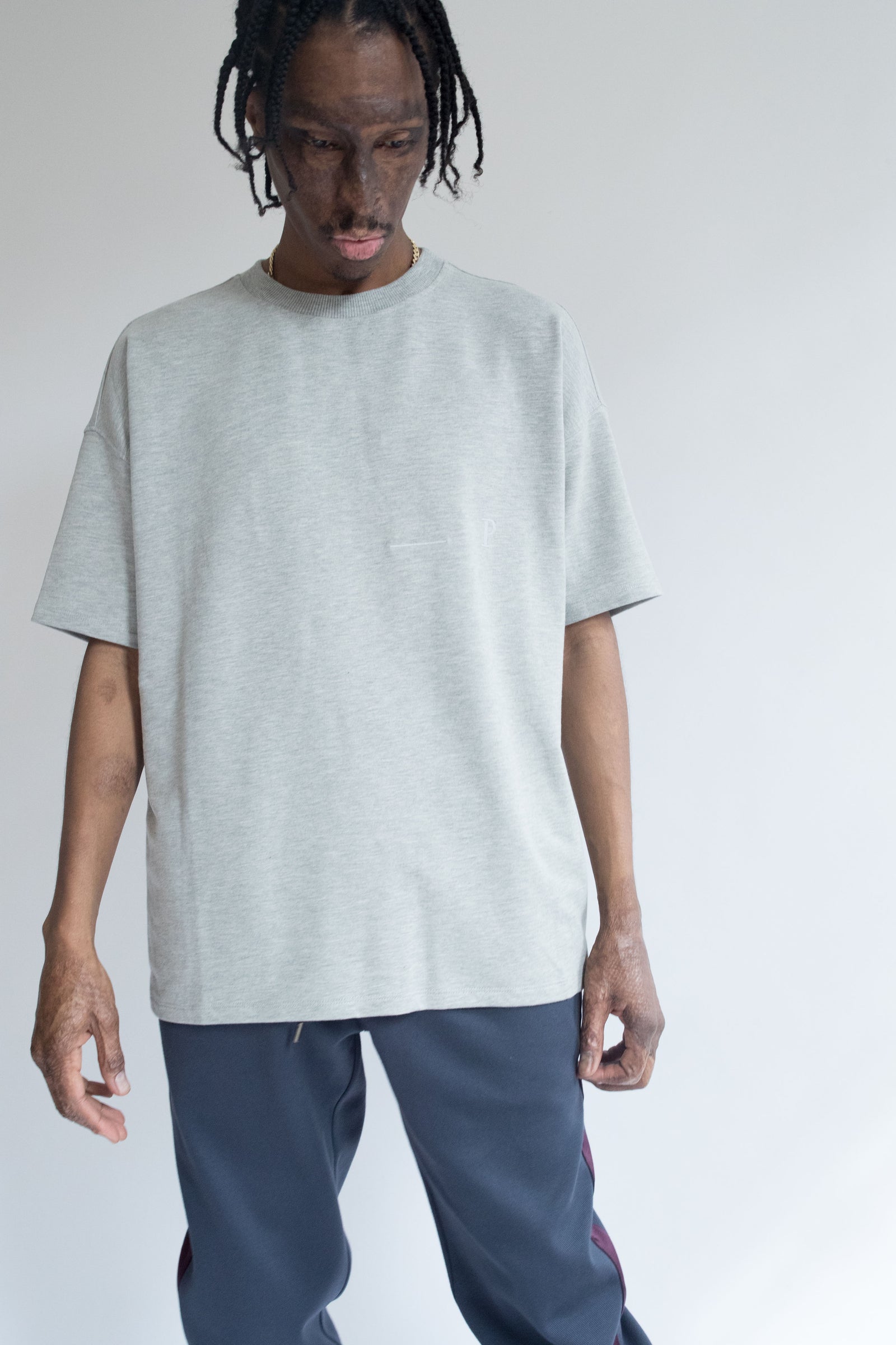 Heavyweight Oversize Tee in Gray – Sans Permis